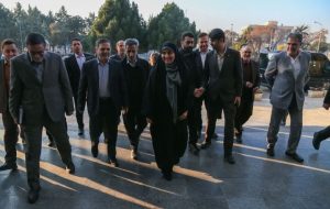 فرزانه صادق وارد استان زنجان شد